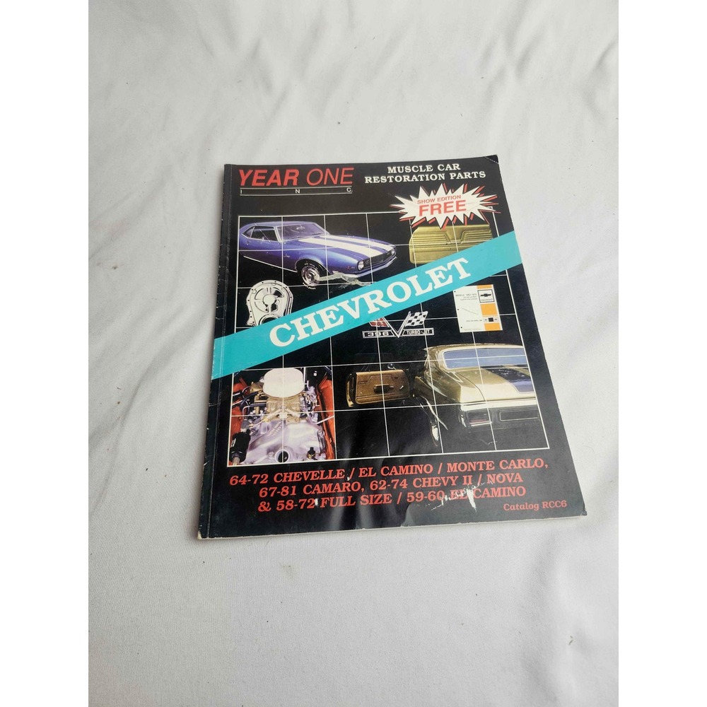 Year One Muscle Car Restoration Parts Chevrolet Catalog RCC6 Chevelle Camaro